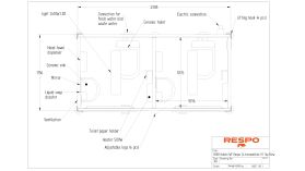 Flyttbar dubbeltoalett 2x200L